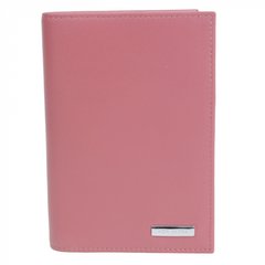 Обкладинка для паспорта Neri Karra з натуральної шкіри 0110.3-01.146 рожевий