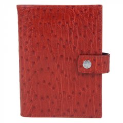 Обкладинка комбінована для паспорта та прав Neri Karra з натуральної шкіри 0031.1-17.51 червона