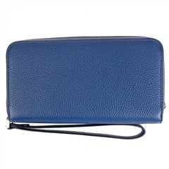 Барсетка-гаманець Neri Karra з натуральної шкіри 0950.55.07 синій