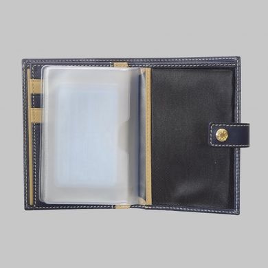 Обложка комбинированная для паспорта и прав с отделением под купюры Neri Karra из натуральной кожи 0351n.3-01.09/3-01.65