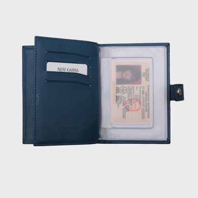 Обкладинка комбінована для паспорта та прав Neri Karra з натуральної шкіри 0031.3-01.66