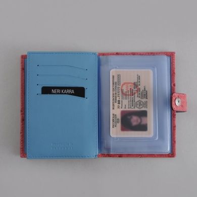 Обкладинка комбінована для паспорта та прав Neri Karra з натуральної шкіри 0031.2-78.36/79