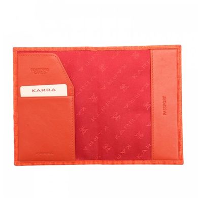 Обкладинка для паспорта Karra з натуральної шкіри k0110.1-25.37 помаранчева
