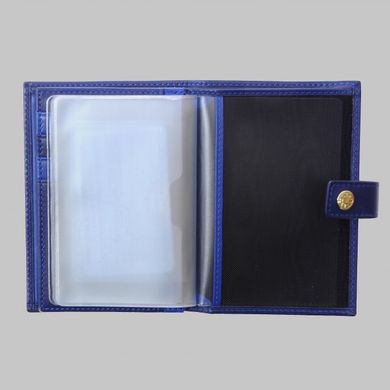 Обкладинка комбінована для паспорта і прав Neri Karra з натуральної шкіри 0351n.3-01.92/3-01.85