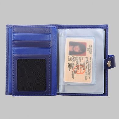 Обкладинка комбінована для паспорта і прав Neri Karra з натуральної шкіри 0351n.3-01.92/3-01.85