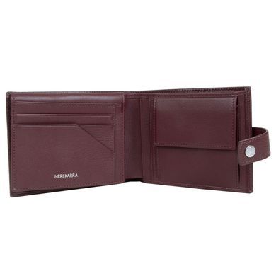 Кошелёк мужской Neri Karra из натуральной кожи 0383.22.153 бордовый