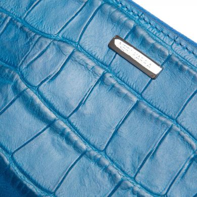 Барсетка-гаманець з натуральної шкіри Neri Karra eu0517.35.89/02.85 синій