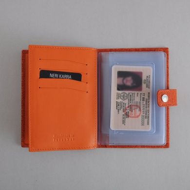 Обкладинка комбінована для паспорта та прав Neri Karra з натуральної шкіри 0031.2-42.37