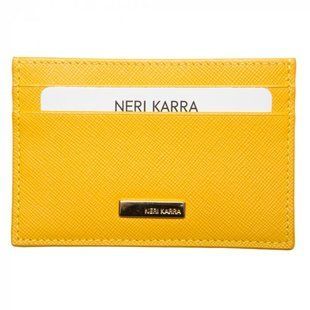 Кредитница Neri Karra из натуральной кожи 0133.47.91 жёлтая