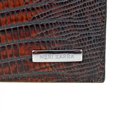 Гаманець чоловічий Neri Karra з натуральної шкіри 0389.1-32.49 коричневий
