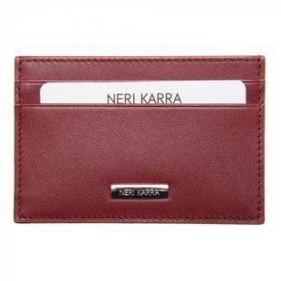 Кредитница Neri Karra из натуральной кожи 0133.3-01.150 бордовая