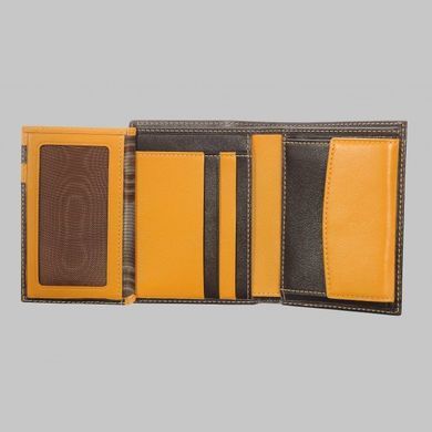 Кошелёк мужской Neri Karra из натуральной кожи 0353.3-01.63/3-01.53 тёмно-коричневый