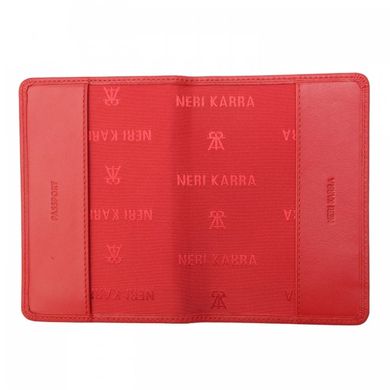 Обкладинка для паспорта Neri Karra з натуральної шкіри 0040.3-01.77 червона