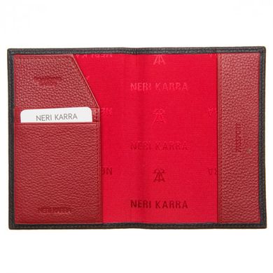 Обкладинка для паспорта Neri Karra з натуральної шкіри 0110.05.01/05 чорна