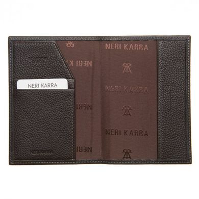 Обкладинка для паспорта Neri Karra з натуральної шкіри 0110s.05.01/49 чорна