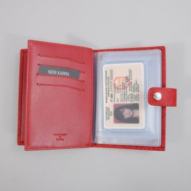 Обкладинка комбінована для паспорта та прав Neri Karra з натуральної шкіри 0031.2-42.05