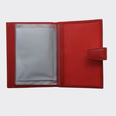 Обкладинка комбінована для паспорта і прав Neri Karra з натуральної шкіри 0031gt.01.05 червона