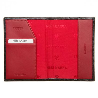 Обкладинка для паспорта Neri Karra з натуральної шкіри 0110.1-32.01/05 чорний
