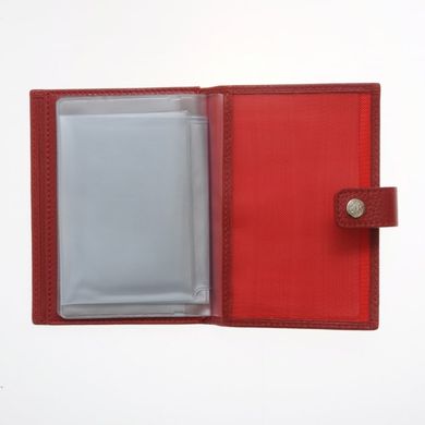 Обкладинка комбінована для паспорта і прав Neri Karra з натуральної шкіри 0031.05.05 червона