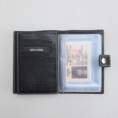 Обкладинка комбінована для паспорта і прав Neri Karra з натуральної шкіри0351b.05.63