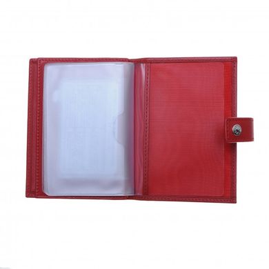 Обложка комбинированная для паспорта и прав Neri Karra из натуральной кожи 0031.3-01.05 красная