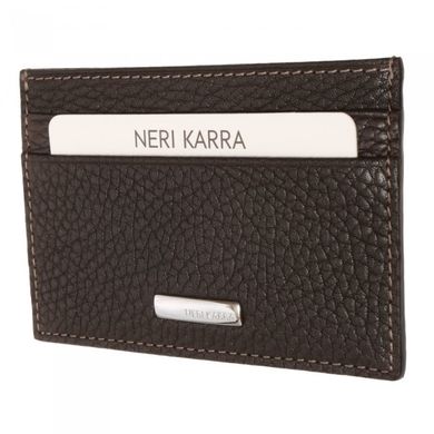 Кредитница Neri Karra з натуральної шкіри 0133s.55.49 коричнева