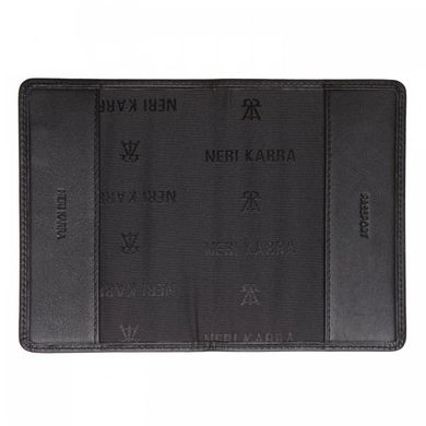Обложка для паспорта Neri Karra из натуральной кожи 0040.3-01.01 черный