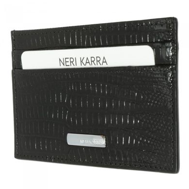 Кредитница Neri Karra из натуральной кожи 0134.1-32.01 черная