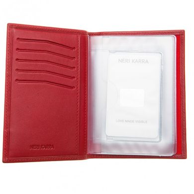 Обкладинка для прав Neri Karra з натуральної шкіри 4012.3-01.05 червона