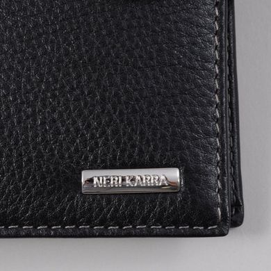 Гаманець чоловічий Neri Karra з натуральної шкіри 0378s.03.01 чорний
