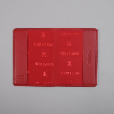 Обкладинка для паспорта Neri Karra з натуральної шкіри 0040.01.05 червона