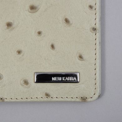 Обкладинка для паспорта Neri Karra з натуральної шкіри 0040.1-07.48 бежевий