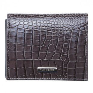 Кошелёк универсальный Neri Karra из натуральной кожи 0395.1-35.11 серый