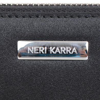 Кошелёк женский Neri Karra из натуральной кожи 0563.3-01.01/07 чёрный/синий