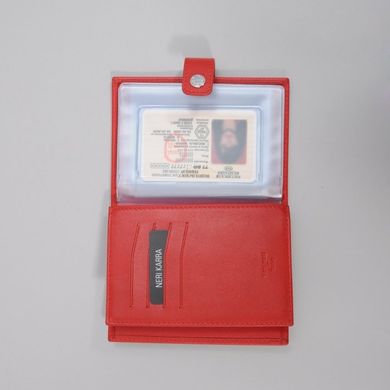Обложка комбинированная для паспорта и прав Neri Karra из натуральной кожи 0031.01.25 красная