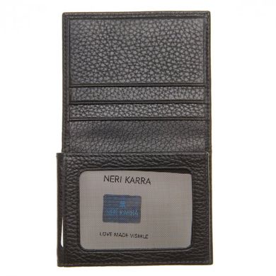 Гаманець універсальний з натуральної шкіри Neri Karra 0395.55.01 чорний
