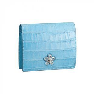 Женский кошелёк Neri Karra из натуральной кожи 0504f.112.79 голубой