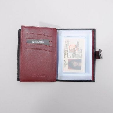 Обкладинка комбінована для паспорта та прав Neri Karra з натуральної шкірив 0031.01.01/72