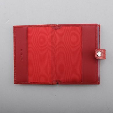 Обкладинка комбінована для паспорта і прав Neri Karra з натуральної шкіри 0031.1-35.50 червона