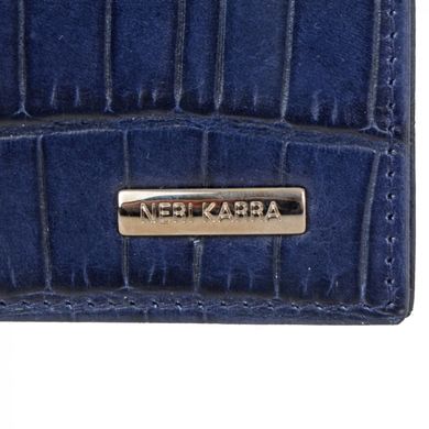 Затискач для грошей Neri Karra з натуральної шкіри eu0348.37.107 синій