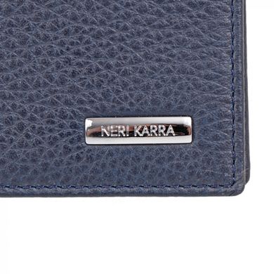 Затискач для грошей Neri Karra з натуральної шкіри eu0348.05.107 синій