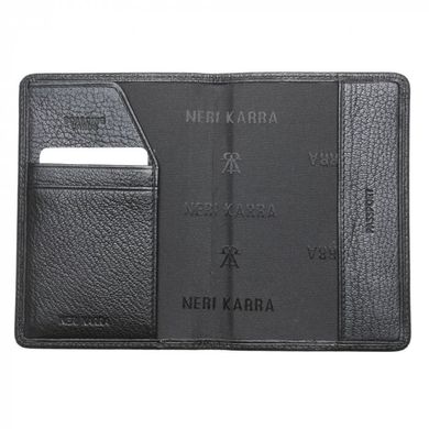 Обкладинка для паспорта Neri Karra з натуральної шкіри 0110.02.01 чорна