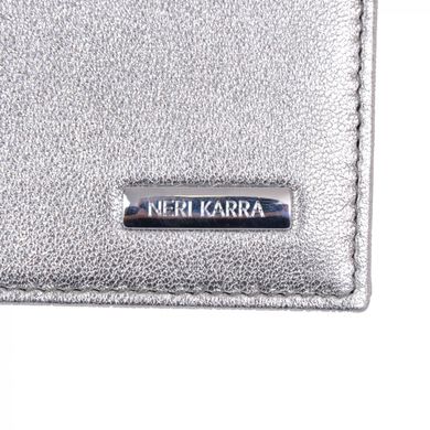 Обкладинка для паспорта Neri Karra з натуральної шкіри 0110.25.144 сріблястий