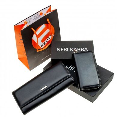 Подарочный женский набор Neri Karra из натулальной кожи 0583/0208.3-01.01 черная