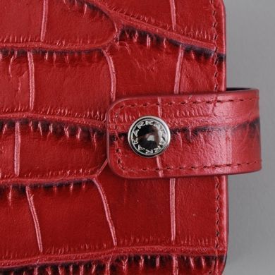 Класична візитниця з натуральної шкіри Karra k10043.4-35.44/07 червона/синя