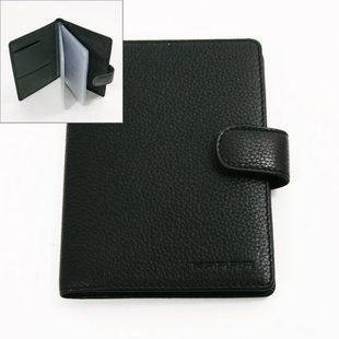 Класична візитниця Karra з натуральної шкіри k10021.504.01 чорна