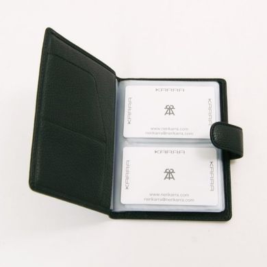 Класична візитниця Karra з натуральної шкіри k10021.504.01 чорна