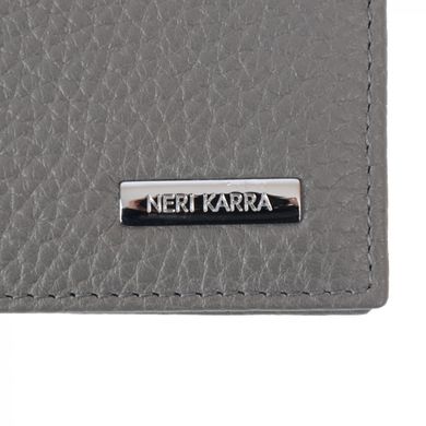 Обкладинка для паспорта Neri Karra з натуральної шкіри 0110.55.11 сірий