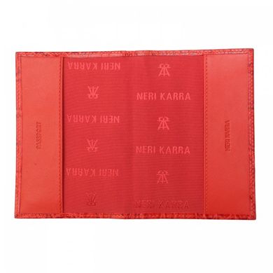 Обкладинка для паспорта Neri Karra з натуральної шкіри 0040.1-20.25 червоний