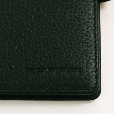 Класична візитниця Karra з натуральної шкіри k10021.504.01 чорна